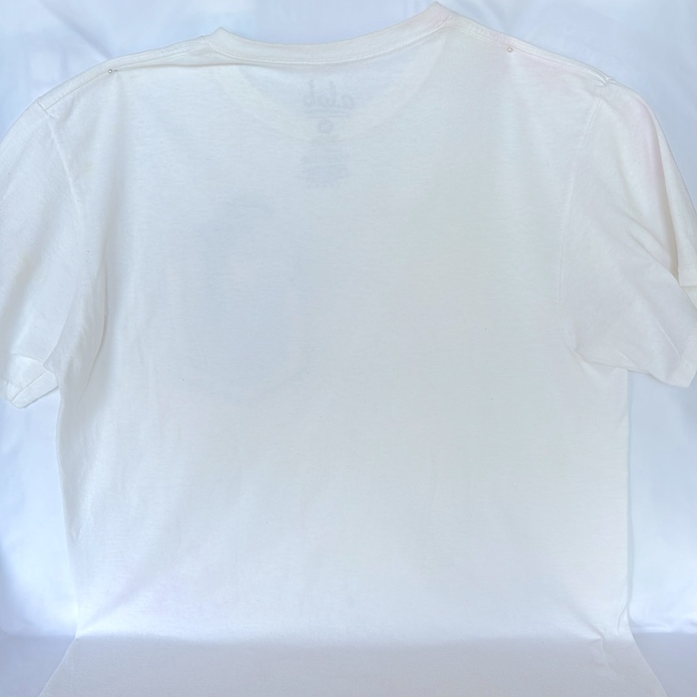 a.lab Slightly Worn White T-Shirt With  Dolphin Pocket Design Men’s Size Medium - Picture 7 of 11